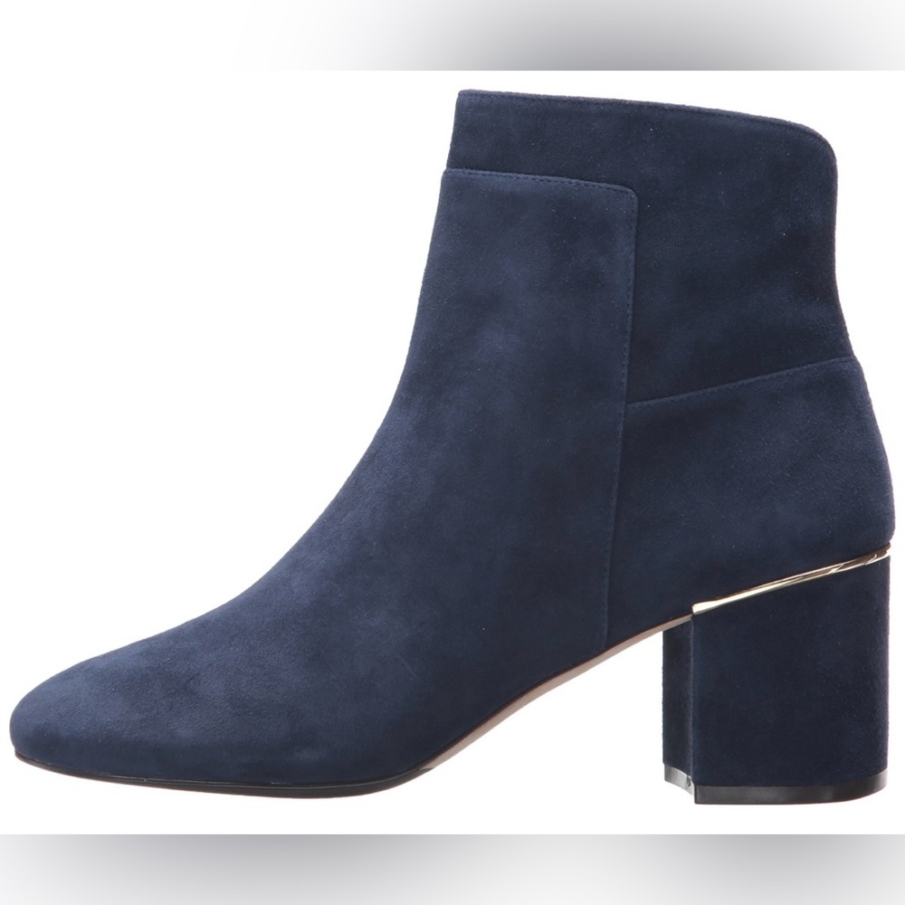 Cole Haan Arden Grand Navy Suede Ankle Booties